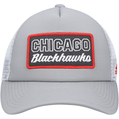 Chicago Blackhawks adidas Locker Room Foam Trucker Snapback Hat Gray/White