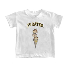 Pittsburgh Pirates Tiny Turnip Youth Triple Scoop T-Shirt White