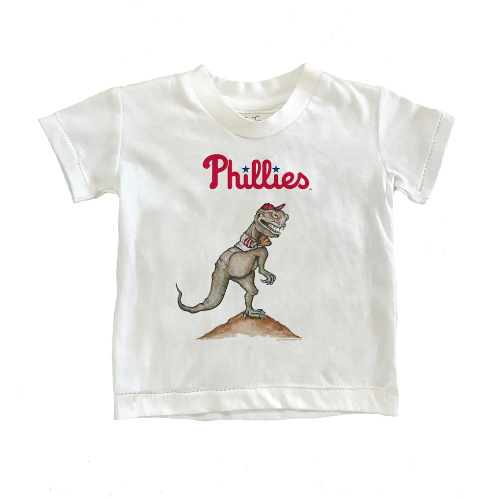 Philadelphia Phillies Tiny Turnip Youth TT Rex T-Shirt White