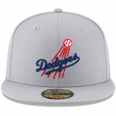 Los Angeles Dodgers Cooperstown Collection Logo 59FIFTY Fitted Hat Gray | New Era