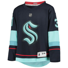 Philipp Grubauer Seattle Kraken Youth Home Replica Player Jersey Deep Sea Blue