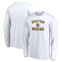 Boston Bruins Victory Arch Long Sleeve T-Shirt White