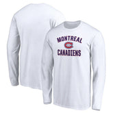 Montreal Canadiens Victory Arch Long Sleeve T-Shirt White