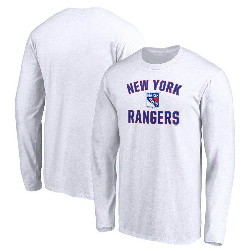 New York Rangers Victory Arch Long Sleeve T-Shirt White
