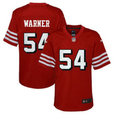 Fred Warner San Francisco 49ers Youth Game Jersey - Scarlet