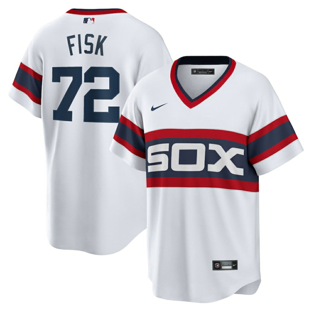 Carlton Fisk Chicago White Sox Home Cooperstown Collection Team Player Jersey White | Nike