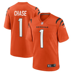 Ja'Marr Chase Cincinnati Bengals Alternate Game Jersey - Orange