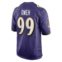 Odafe Oweh Baltimore Ravens Game Jersey - Purple