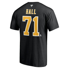 Taylor Hall Boston Bruins Fanatics Authentic Stack Name & Number T-Shirt Black