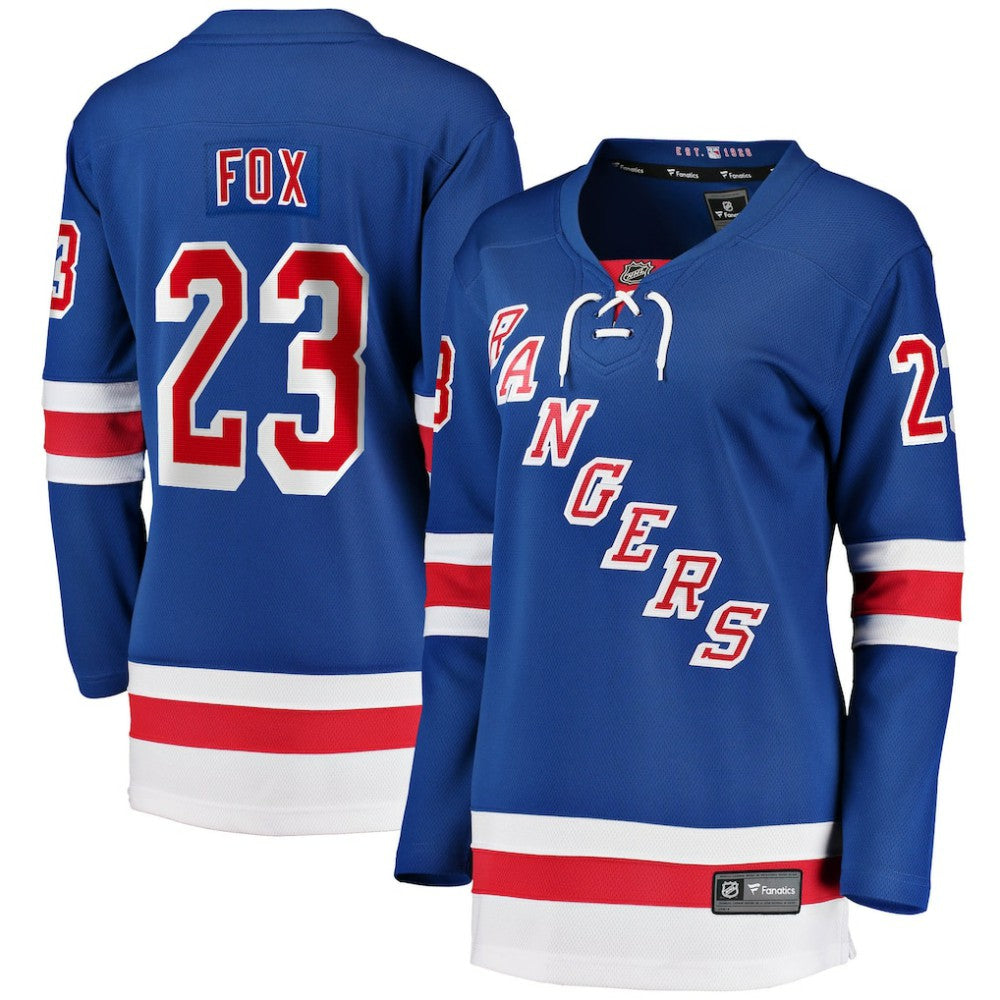 Adam Fox New York Rangers Fanatics Women's Home Breakaway Jersey Blue