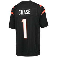 Ja'Marr Chase Cincinnati Bengals Youth Game Jersey - Black