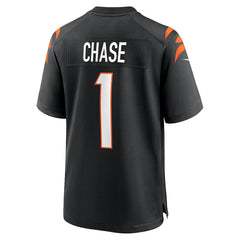 Ja'Marr Chase Cincinnati Bengals Game Jersey - Black
