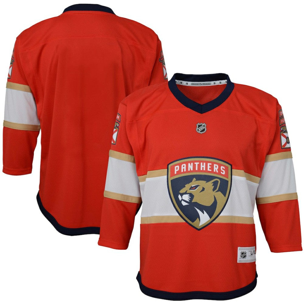 Florida Panthers Youth Home Replica Blank Jersey Red