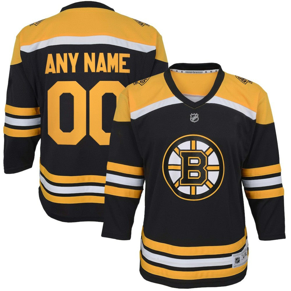 Boston Bruins Youth Home Replica Custom Jersey Black