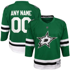 Dallas Stars Youth Home Replica Custom Jersey Green