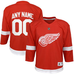 Detroit Red Wings Youth Home Replica Custom Jersey Red