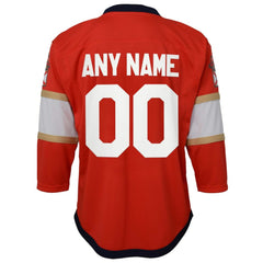 Florida Panthers Youth Home Replica Custom Jersey Red