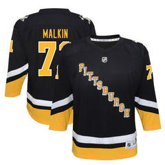 Evgeni Malkin Pittsburgh Penguins Youth 2021/22 Alternate Replica Player Jersey Black