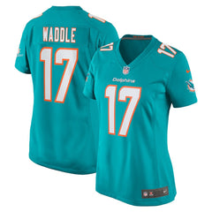 Jaylen Waddle Miami Dolphins Women's Game Player Jersey - Aqua