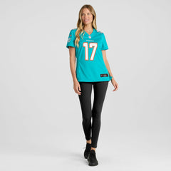 Jaylen Waddle Miami Dolphins Women's Game Player Jersey - Aqua