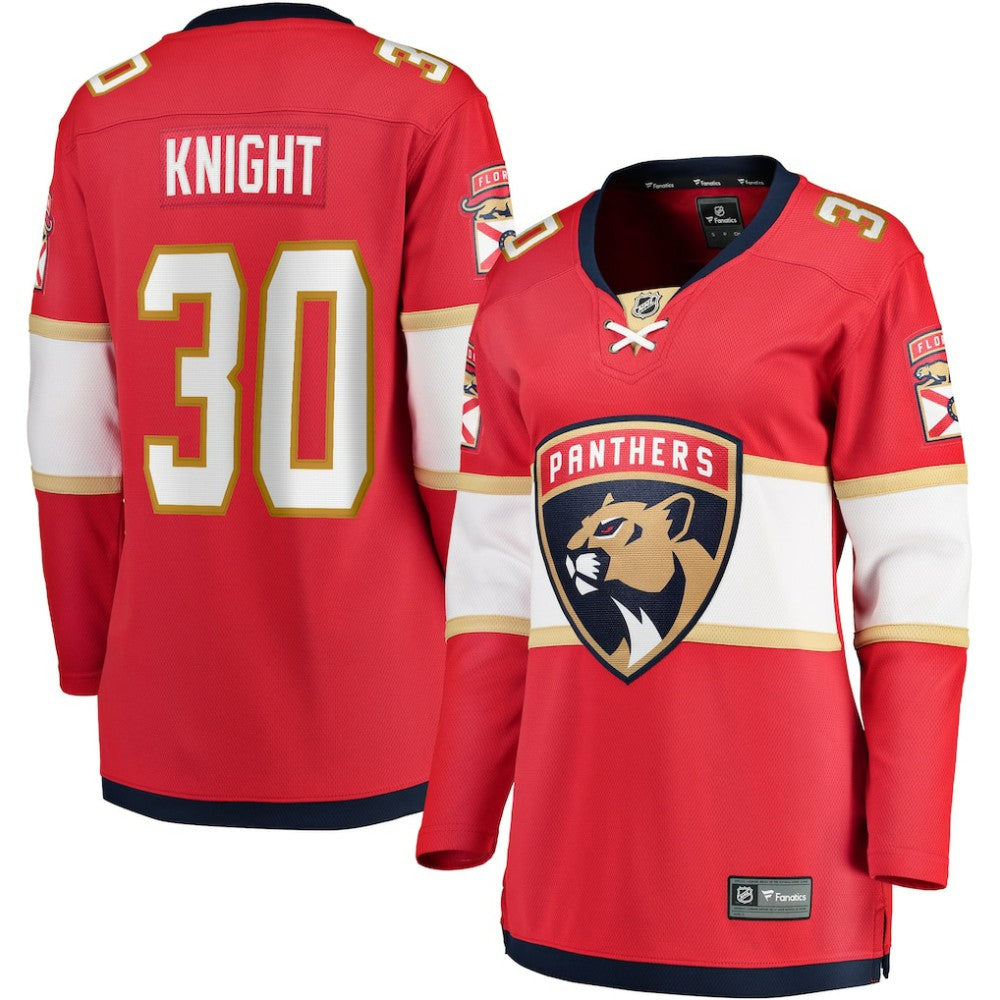 Spencer Knight Florida Panthers Fanatics Women's Home Breakaway Jersey Red