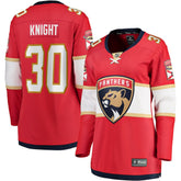 Spencer Knight Florida Panthers Fanatics Women's Home Breakaway Jersey Red