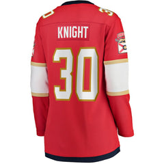 Spencer Knight Florida Panthers Fanatics Women's Home Breakaway Jersey Red