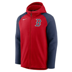 Boston Red Sox Authentic Collection Performance Raglan Full-Zip Hoodie Red/Navy | Nike