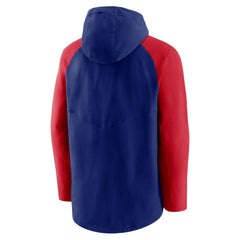 Texas Rangers Authentic Collection Performance Raglan Full-Zip Hoodie Royal/Red | Nike