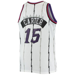 Vince Carter Toronto Raptors 1998/99 Big & Tall Hardwood Classics Swingman Jersey - White