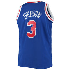 Allen Iverson Philadelphia 76ers 1996/97 Big & Tall Hardwood Classics Swingman Jersey - Royal