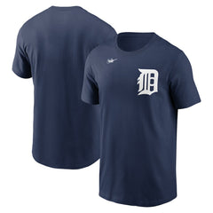 Detroit Tigers Cooperstown Collection Wordmark T-Shirt Navy | Nike