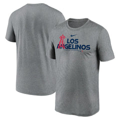 Los Angeles Angels Local Rep Legend Performance T-Shirt Heathered Charcoal | Nike
