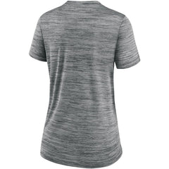 Chicago White Sox Women's Authentic Collection Velocity Performance V-Neck T-Shirt Anthracite | Nike