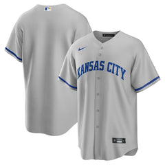 Kansas City Royals Road Replica Team Jersey Gray | Nike