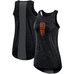 San Francisco Giants Women's Logo Fade High Neck Performance Tank Top Black | Nike