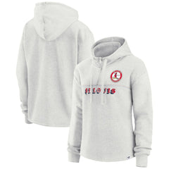 St. Louis Cardinals Women's True Classics Legacy Quarter-Zip Hoodie Oatmeal