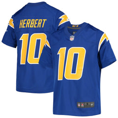 Justin Herbert Los Angeles Chargers Youth Game Jersey - Royal