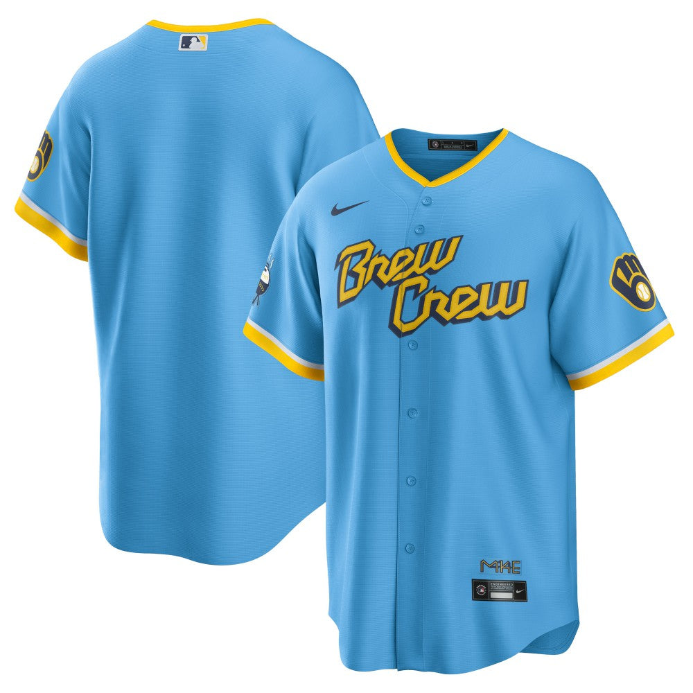 Milwaukee Brewers City Connect Replica Team Jersey - Powder Blue