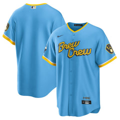 Milwaukee Brewers City Connect Replica Team Jersey Powder Blue | Nike