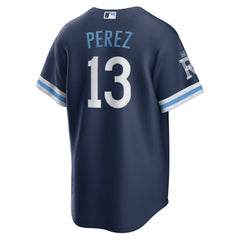 Salvador Perez Kansas City Royals City Connect Replica Player Jersey - Navy
