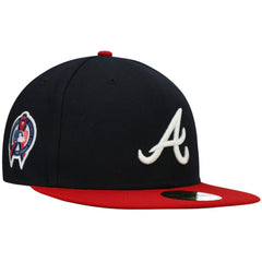 Atlanta Braves 9/11 Memorial Side Patch 59FIFTY Fitted Hat Navy | New Era