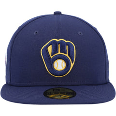 Milwaukee Brewers 9/11 Memorial Side Patch 59FIFTY Fitted Hat Navy | New Era