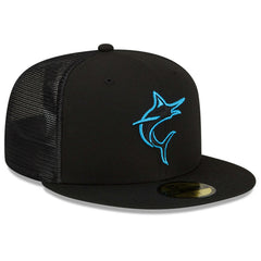 Miami Marlins 2023 Batting Practice 59FIFTY Fitted Hat Black | New Era
