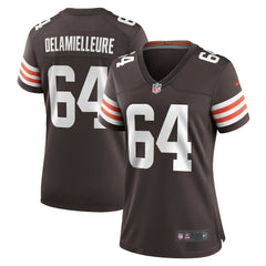 Joe DeLamielleure Cleveland Browns Women's Game Retired Player Jersey - Brown