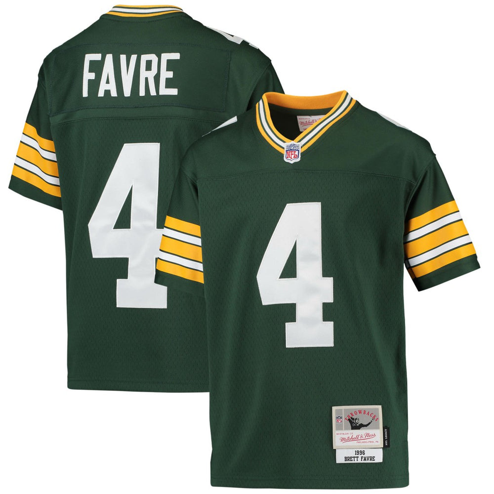 Brett Favre Green Bay Packers Youth 1996 Retired Player Legacy Jersey - Green cheap