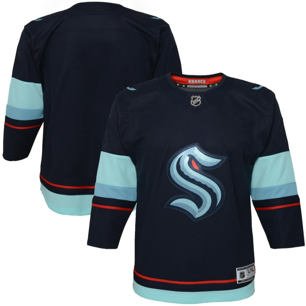 Seattle Kraken Youth Home Premier Jersey Navy