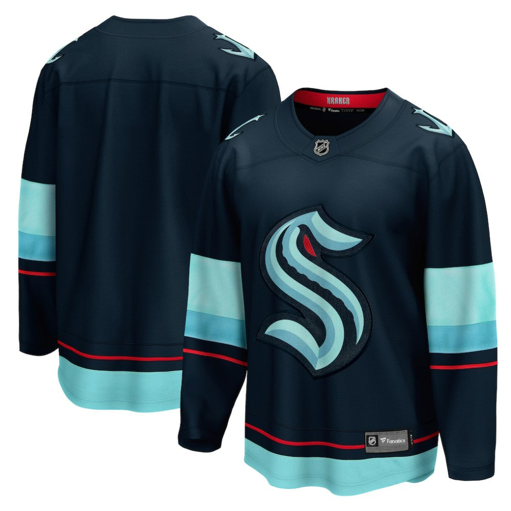 Seattle Kraken Fanatics Home Breakaway Jersey Deep Sea Blue