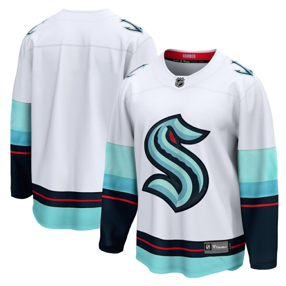 Seattle Kraken Fanatics Away Breakaway Jersey White