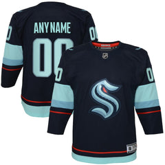 Seattle Kraken Youth Home Premier Custom Jersey Navy
